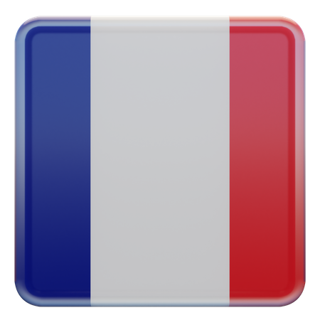 Drapeau France  3D Icon