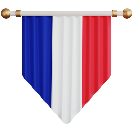 Drapeau France  3D Icon