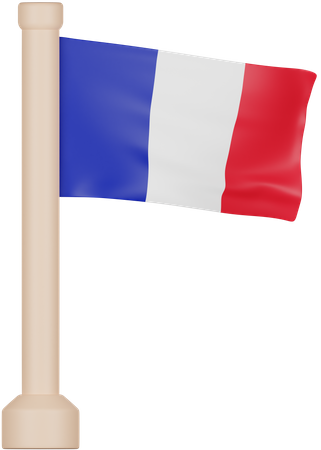 Drapeau France  3D Icon