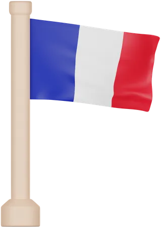 Drapeau France  3D Icon
