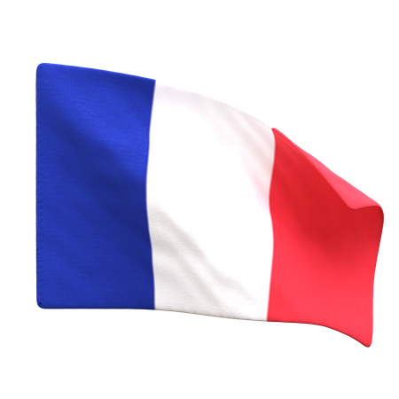 Drapeau France  3D Icon