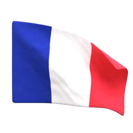 Drapeau France  3D Icon