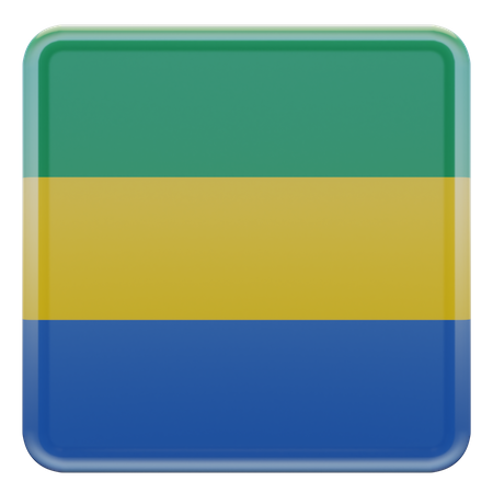 Drapeau du Gabon  3D Flag