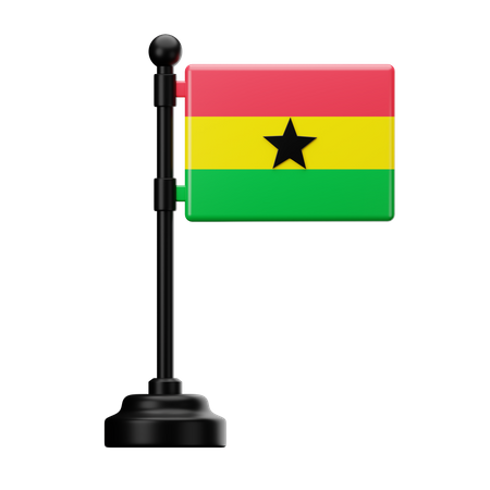 Drapeau du Ghana  3D Icon