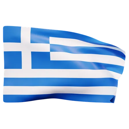 Drapeau de la grèce  3D Icon