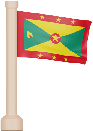 Drapeau ramifié  3D Icon