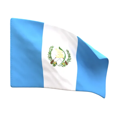 Drapeau du Guatemala  3D Icon