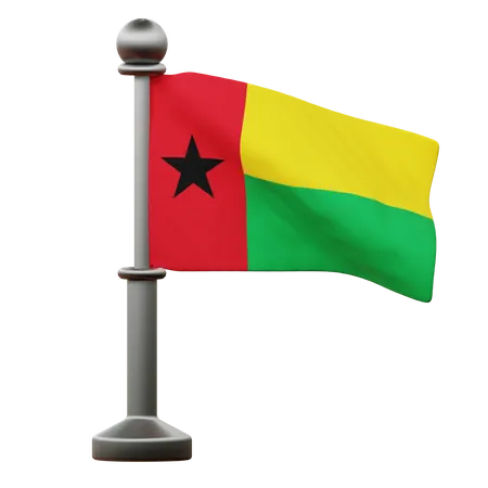 Drapeau de la guinée bissau  3D Icon