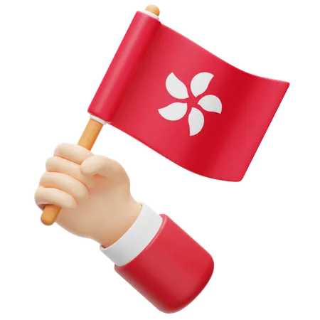 Drapeau de Hong Kong  3D Icon