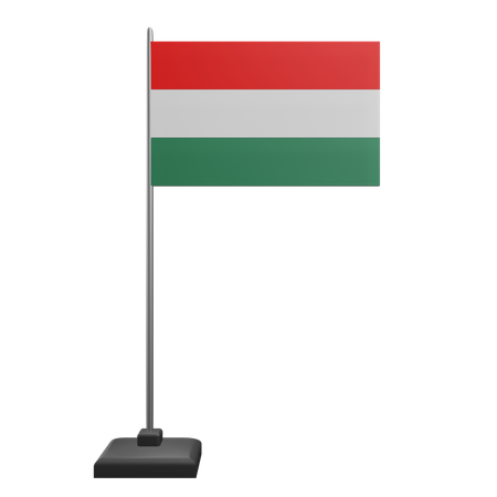 Drapeau de la Hongrie  3D Icon