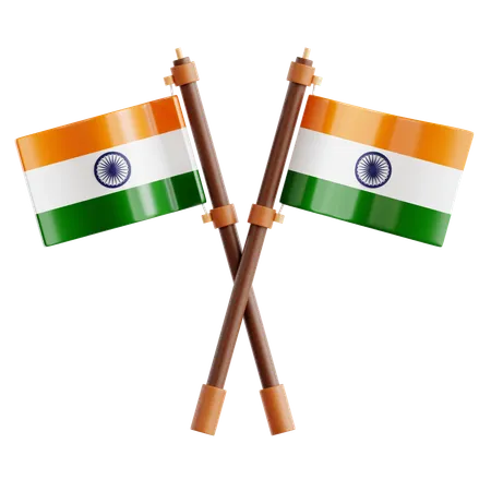 Drapeau Inde  3D Icon