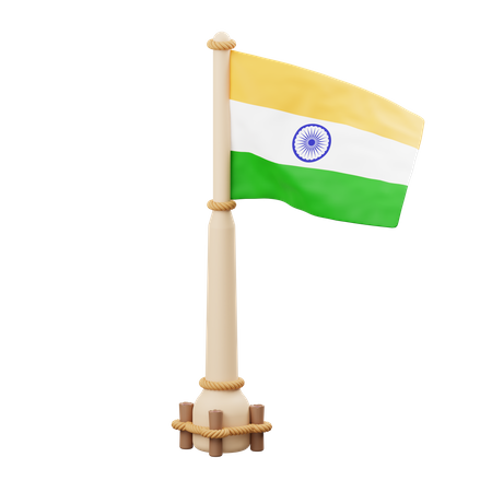 Drapeau Inde  3D Icon