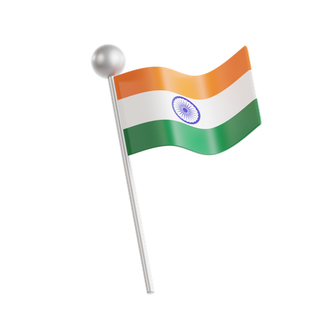 Drapeau indien  3D Icon