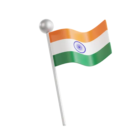 Drapeau indien  3D Icon