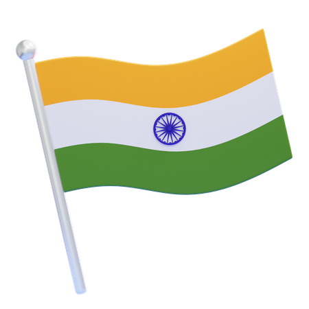 Drapeau indien  3D Icon