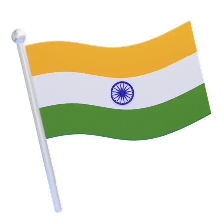 Drapeau indien  3D Icon