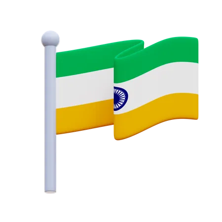 Drapeau indien  3D Icon