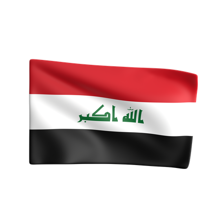 Drapeau de l'Irak  3D Icon