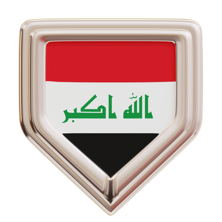 Drapeau de l'Irak  3D Icon