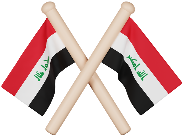 Drapeau de l'Irak  3D Icon