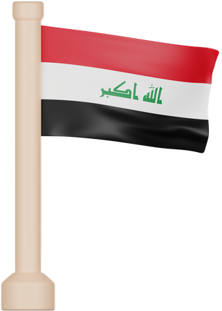 Drapeau de l'Irak  3D Icon