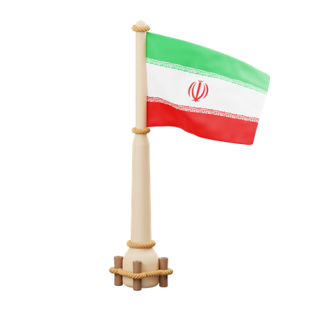 Drapeau iranien  3D Icon