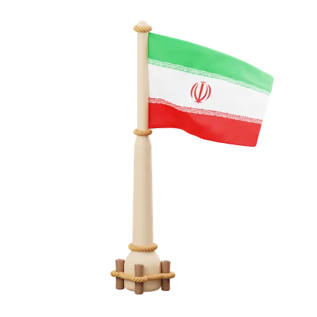 Drapeau iranien  3D Icon