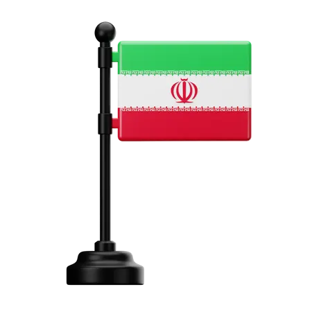 Drapeau iranien  3D Icon