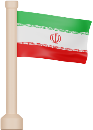 Drapeau iranien  3D Icon