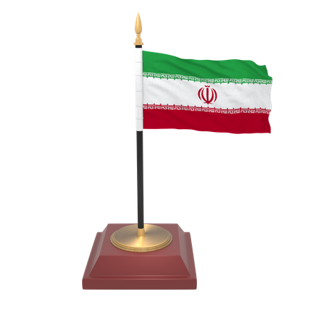 Drapeau iranien  3D Icon