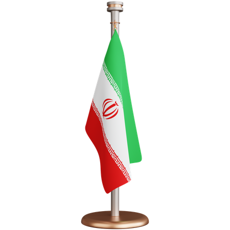 Drapeau iranien  3D Icon