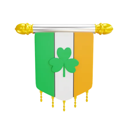 Drapeau irlandais  3D Icon