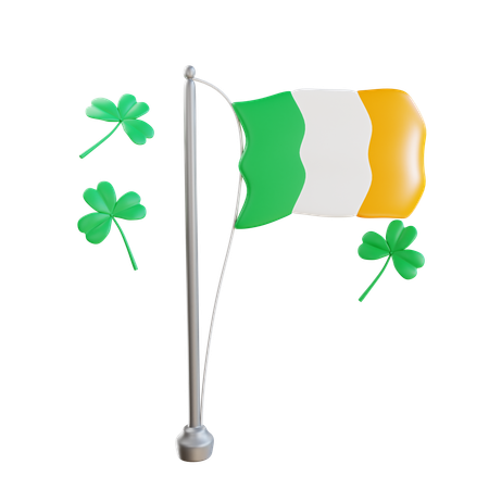 Drapeau irlandais  3D Icon