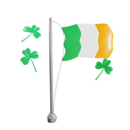 Drapeau irlandais  3D Icon