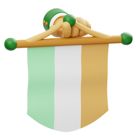 Drapeau irlandais  3D Icon