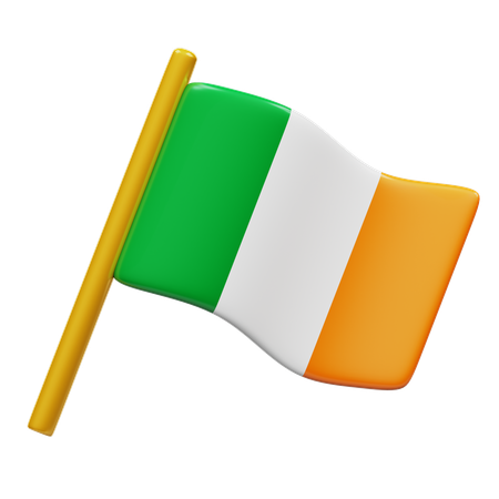 Drapeau de l'Irlande  3D Icon