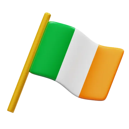 Drapeau de l'Irlande  3D Icon