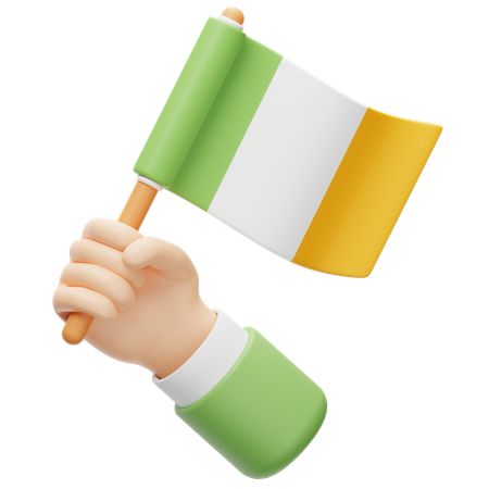 Drapeau de l'Irlande  3D Icon