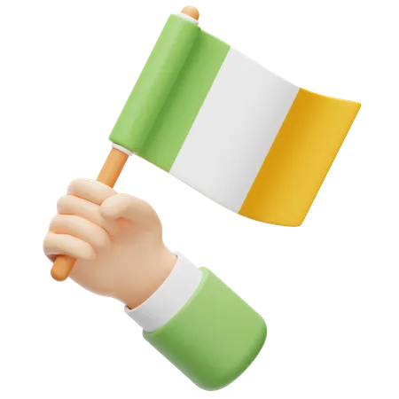 Drapeau de l'Irlande  3D Icon