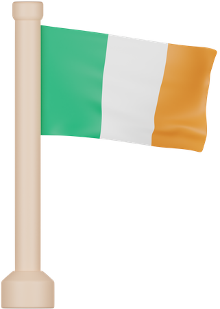 Drapeau de l'Irlande  3D Icon