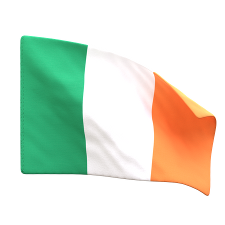 Drapeau de l'Irlande  3D Icon