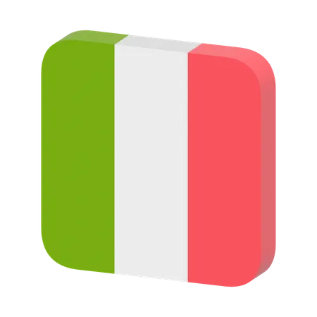 Drapeau italien  3D Icon