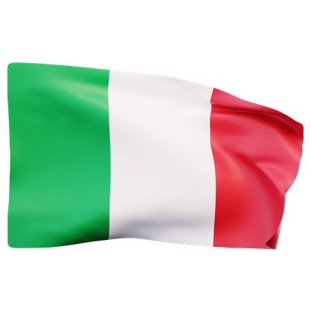 Drapeau italien  3D Icon