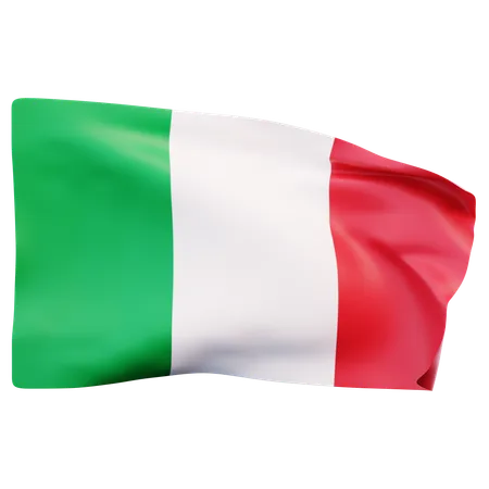 Drapeau italien  3D Icon