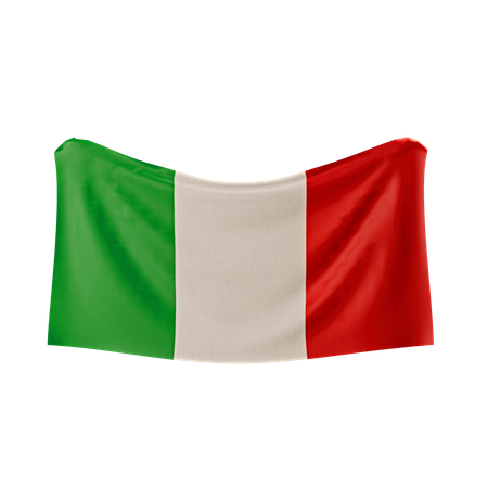 Drapeau italien  3D Icon