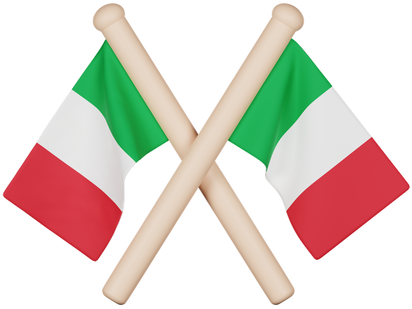 Drapeau italien  3D Icon