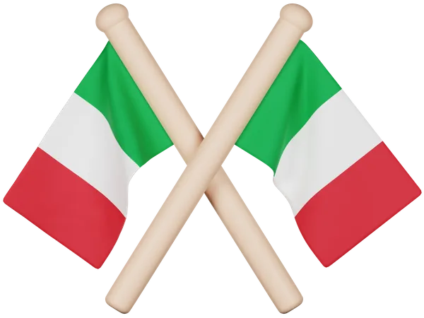 Drapeau italien  3D Icon