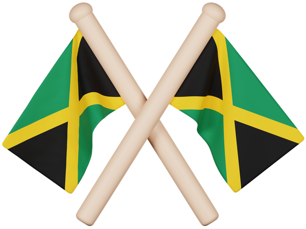 Drapeau de la Jamaïque  3D Icon