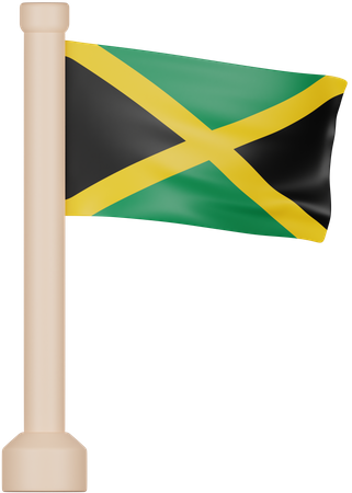 Drapeau de la Jamaïque  3D Icon