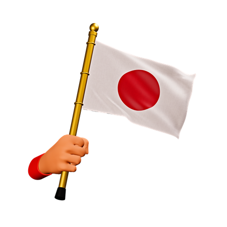 Drapeau du japon  3D Icon